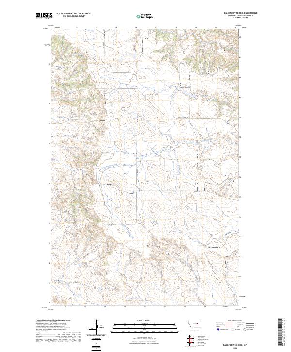Blackfoot School topographic map thumbnail