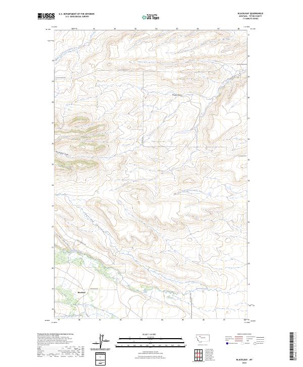 Blackleaf topographic map thumbnail
