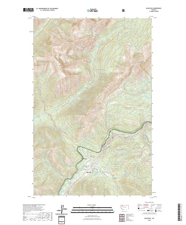 Blacktail topographic map thumbnail
