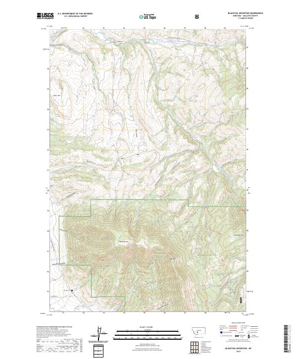 Blacktail Mountain topographic map thumbnail
