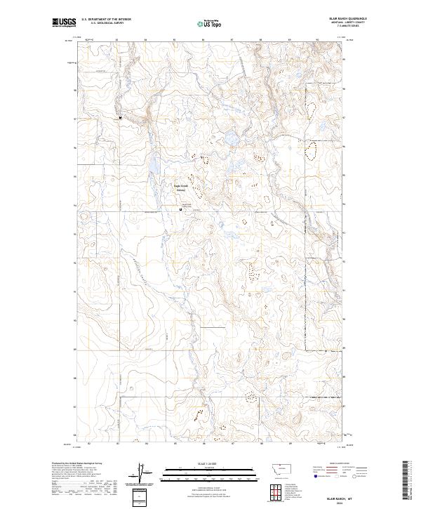 Blair Ranch topographic map thumbnail