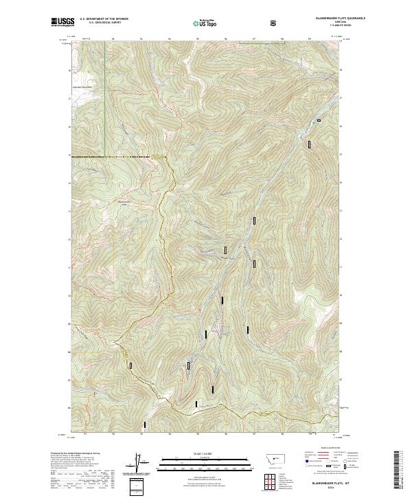 Blankenbaker Flats topographic map thumbnail