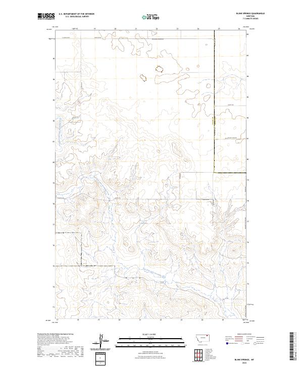 Blink Springs topographic map thumbnail