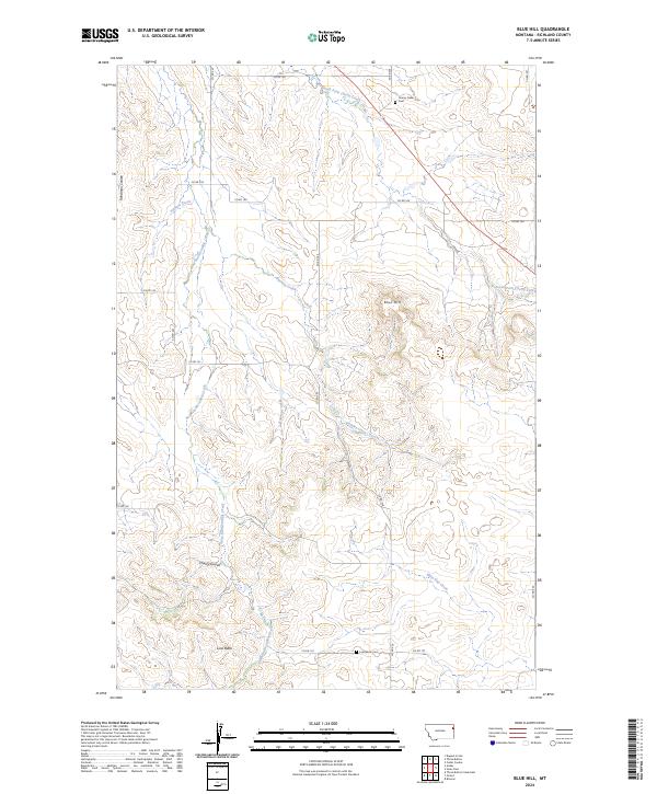 Blue Hill topographic map thumbnail
