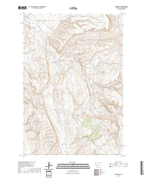 Bluewater topographic map thumbnail