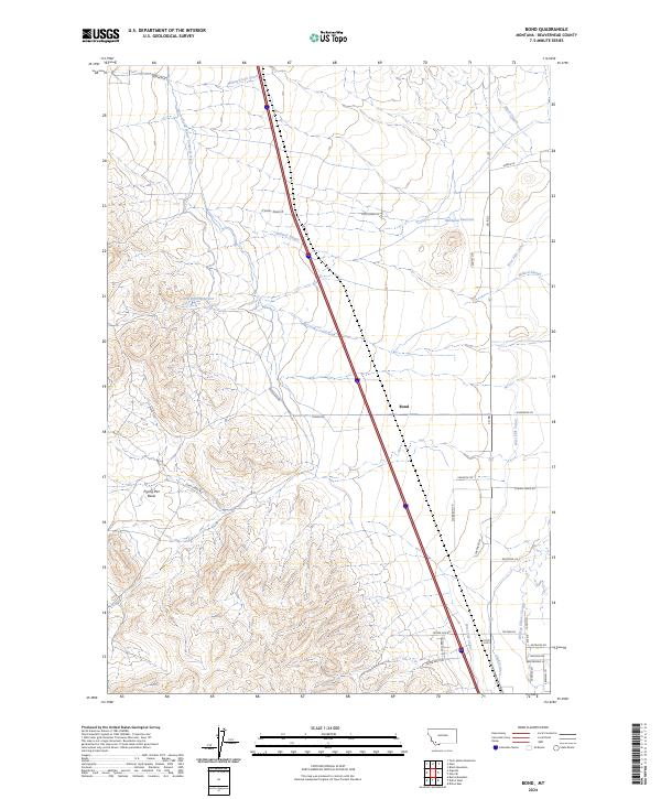 Bond topographic map thumbnail