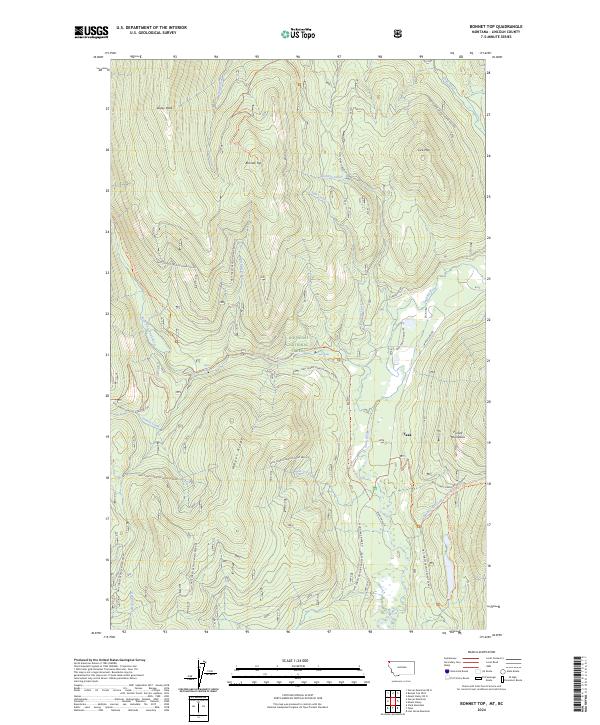 Bonnet Top topographic map thumbnail
