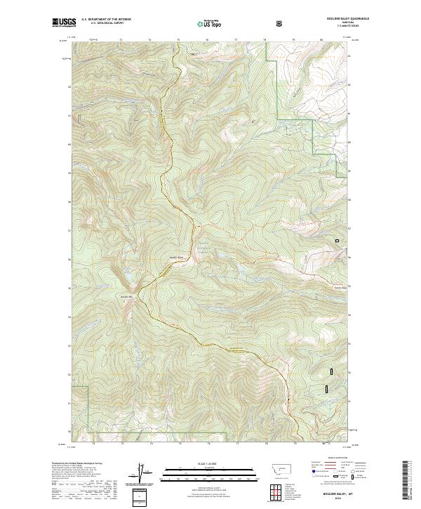 Boulder Baldy topographic map thumbnail