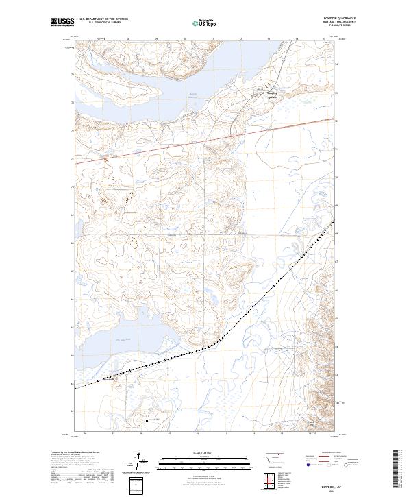 Bowdoin topographic map thumbnail