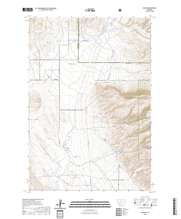Bowler topographic map thumbnail