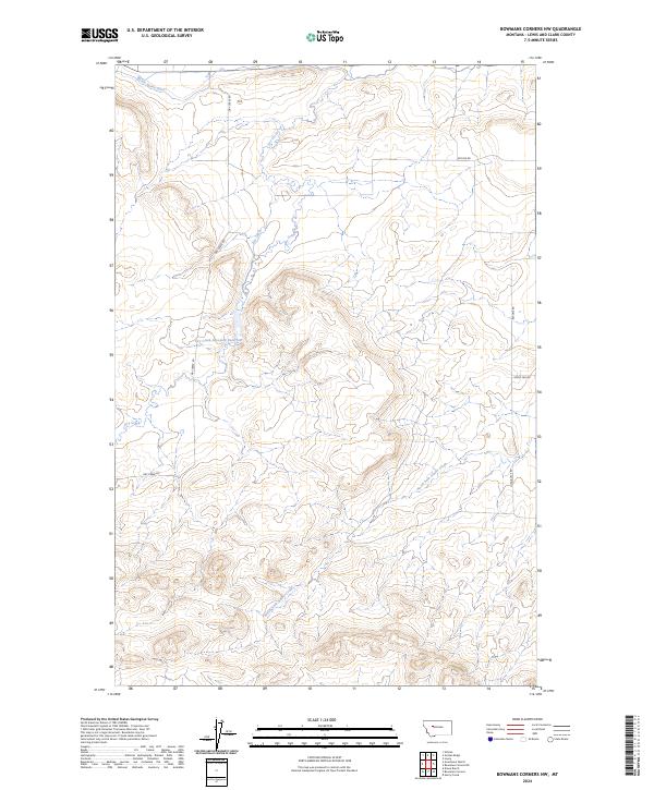 Bowmans Corners NW topographic map thumbnail