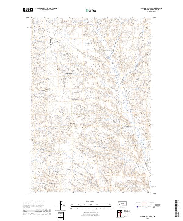 Box Canyon Coulee topographic map thumbnail
