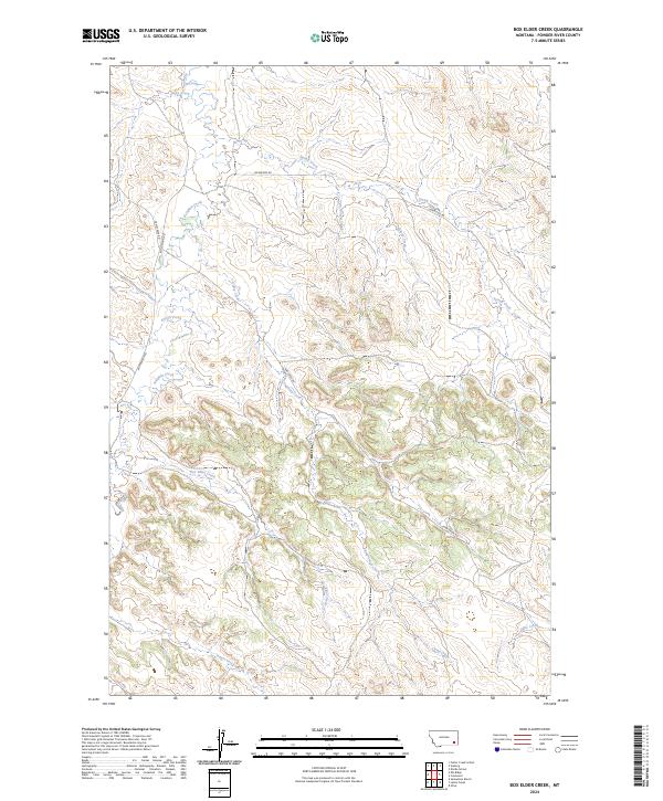 Box Elder Creek topographic map thumbnail