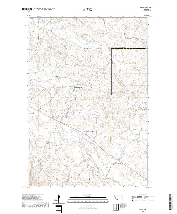 Boyes topographic map thumbnail