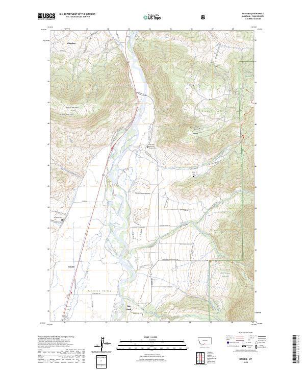 Brisbin topographic map thumbnail