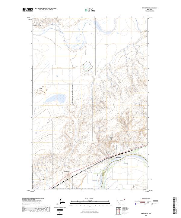 Brockton topographic map thumbnail