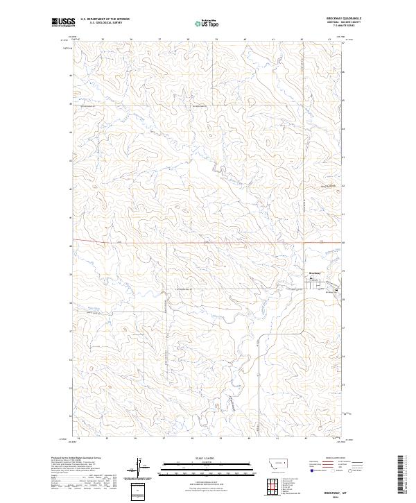 Brockway topographic map thumbnail