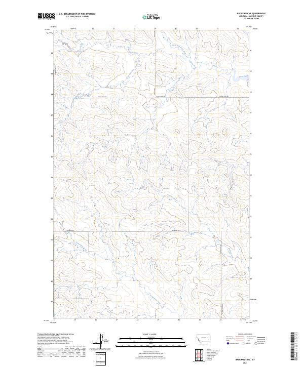 Brockway NE topographic map thumbnail