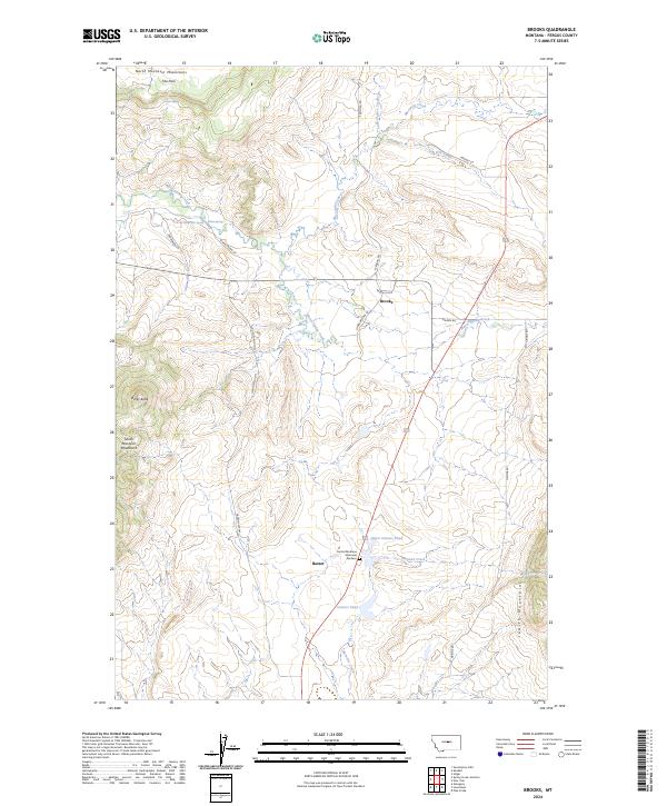 Brooks topographic map thumbnail