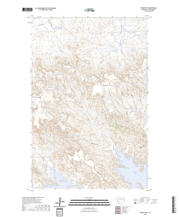 Brown Pass topographic map thumbnail