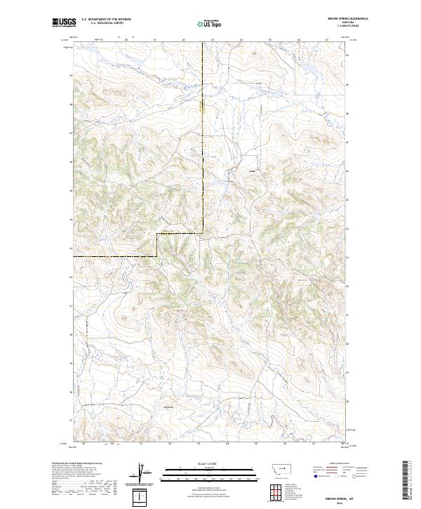 Brown Spring topographic map thumbnail