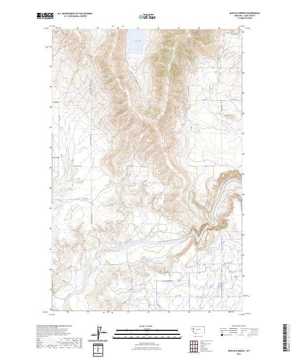 Buffalo Bridge topographic map thumbnail