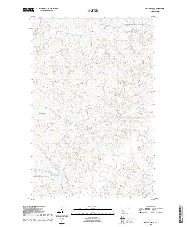 Buffalo Creek topographic map thumbnail
