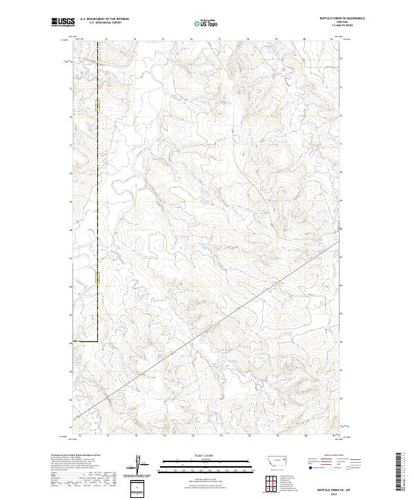 Buffalo Creek SE topographic map thumbnail