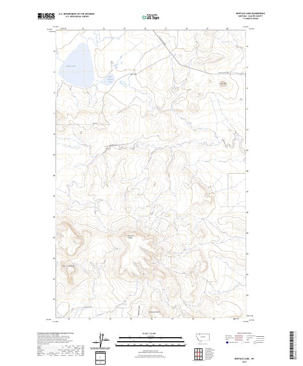 Buffalo Lake topographic map thumbnail
