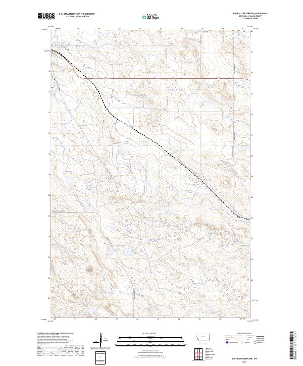 Buffalo Reservoir topographic map thumbnail