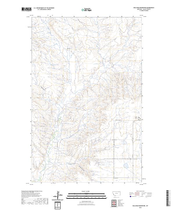 Bullhead Reservoir topographic map thumbnail