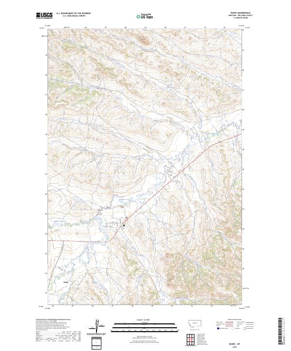 Busby topographic map thumbnail