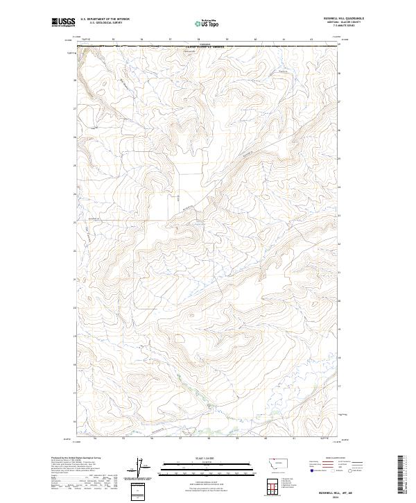 Bushnell Hill topographic map thumbnail