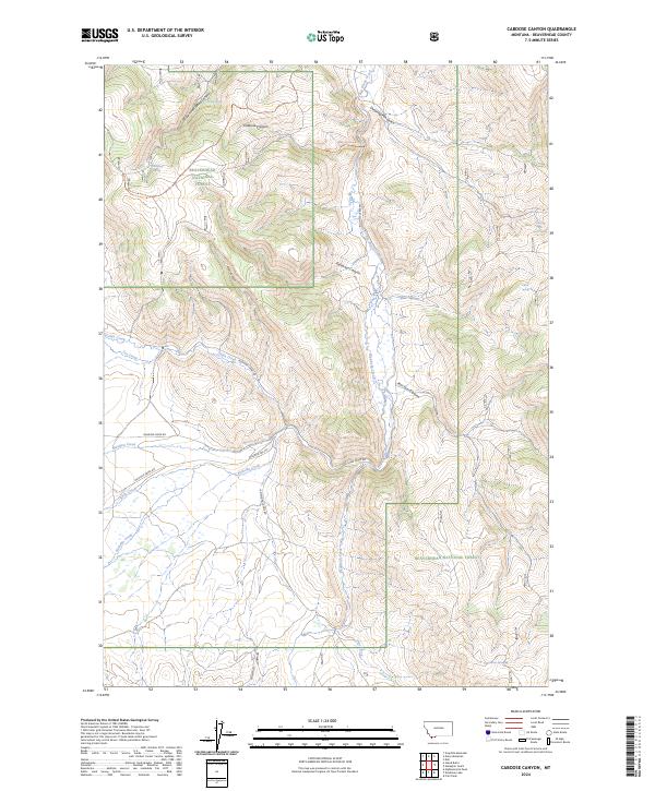 Caboose Canyon topographic map thumbnail
