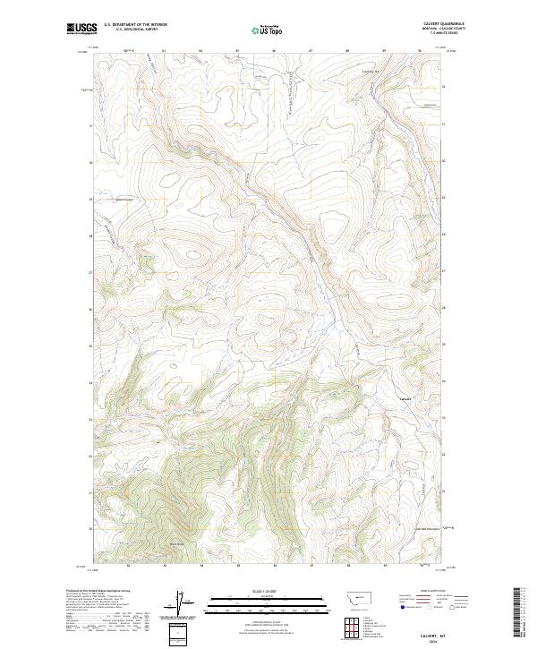 Calvert topographic map thumbnail