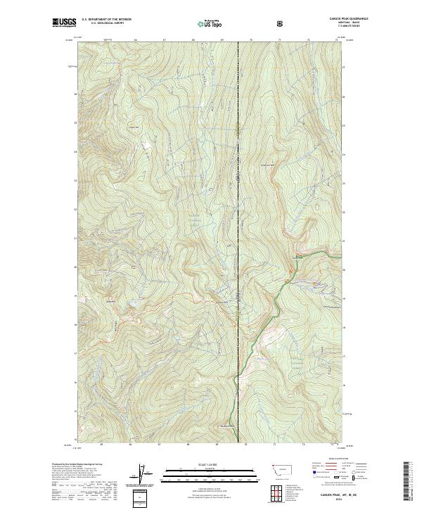 Canuck Peak topographic map thumbnail