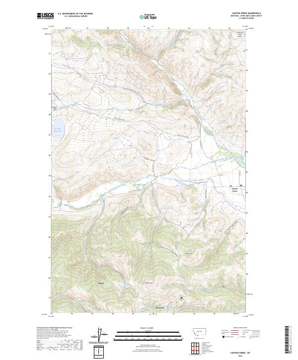 Canyon Creek topographic map thumbnail