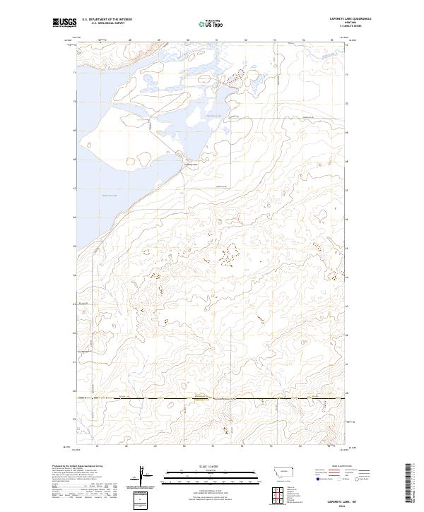 Capeneys Lake topographic map thumbnail