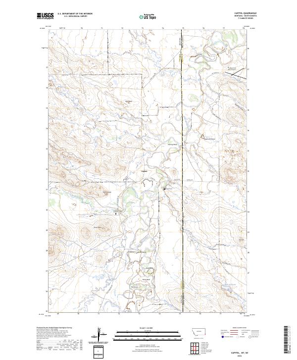 Capitol topographic map thumbnail