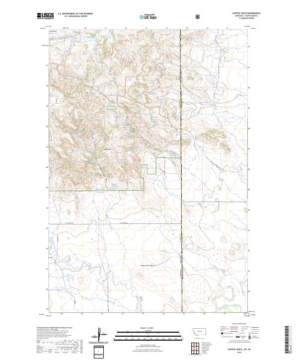 Capitol Rock topographic map thumbnail