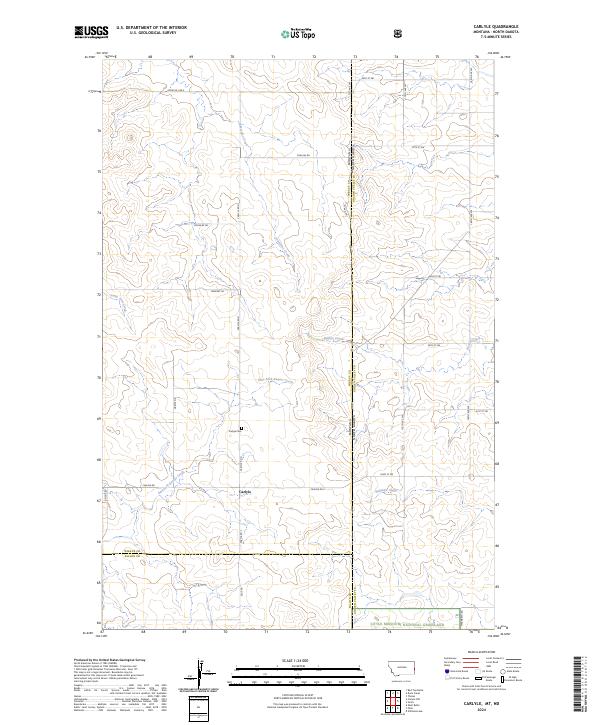 Carlyle topographic map thumbnail