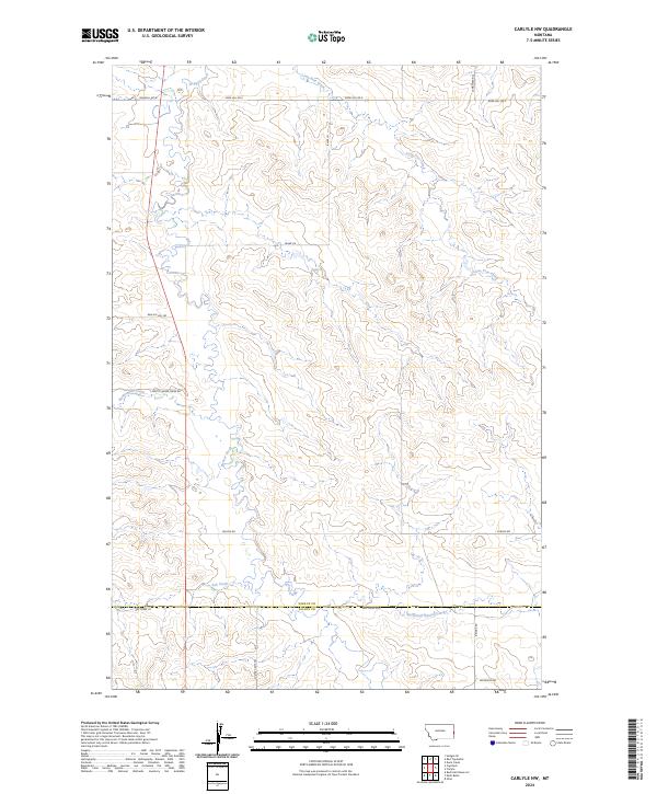Carlyle NW topographic map thumbnail