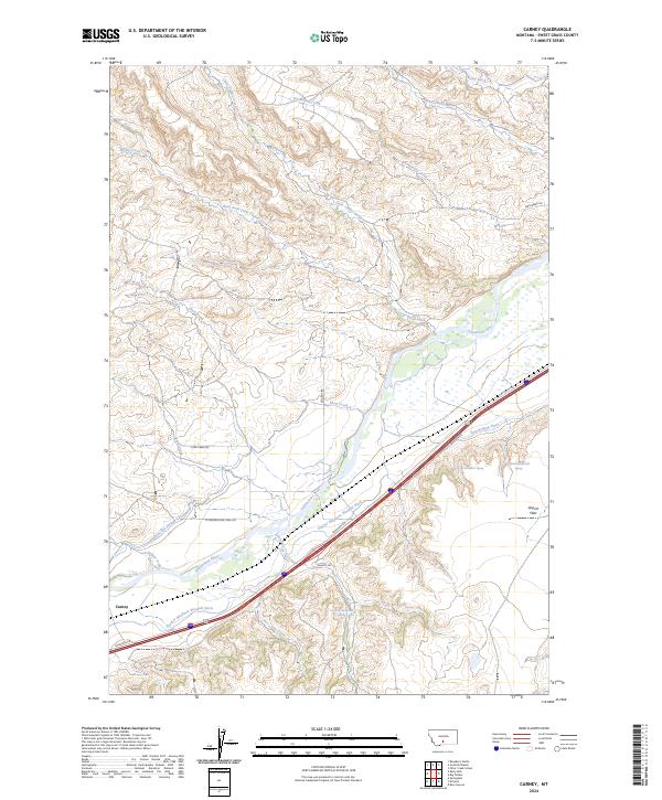 Carney topographic map thumbnail