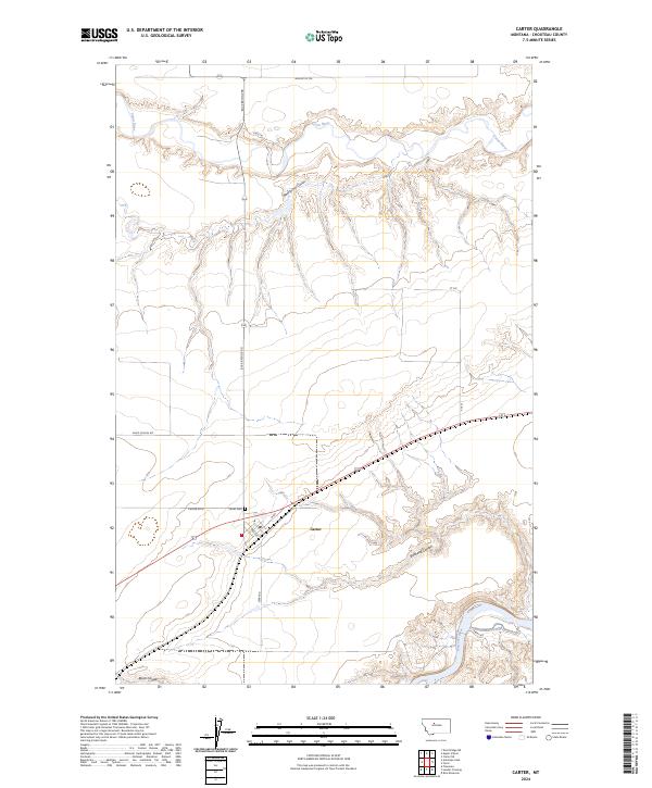 Carter topographic map thumbnail