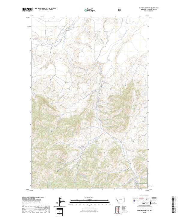 Carter Mountain topographic map thumbnail