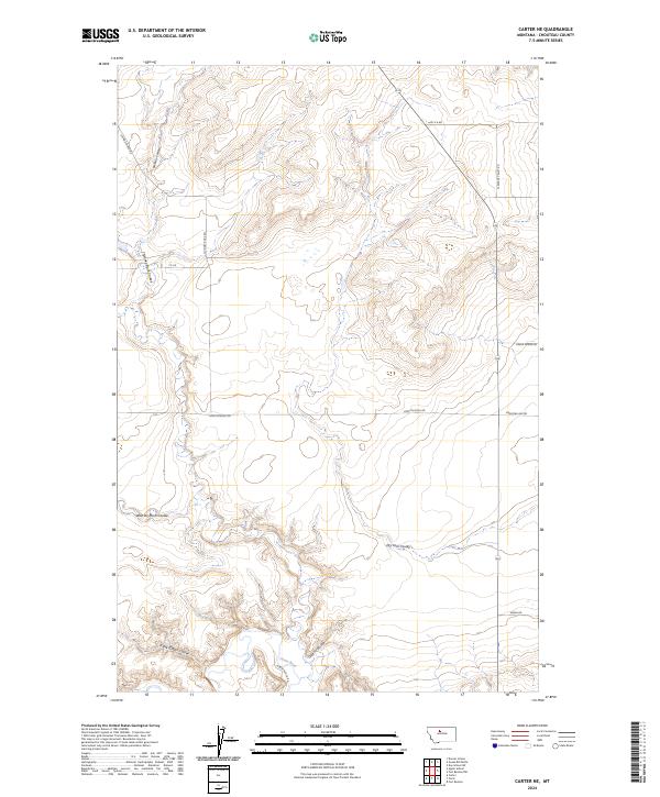 Carter NE topographic map thumbnail