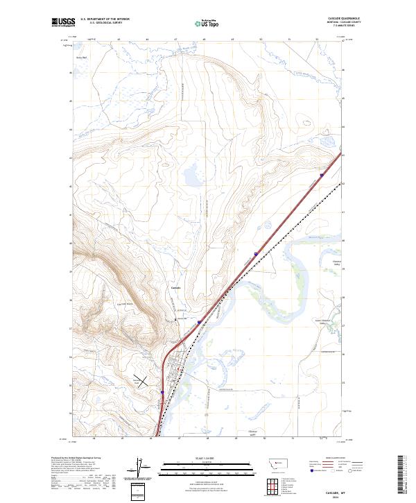 Cascade topographic map thumbnail