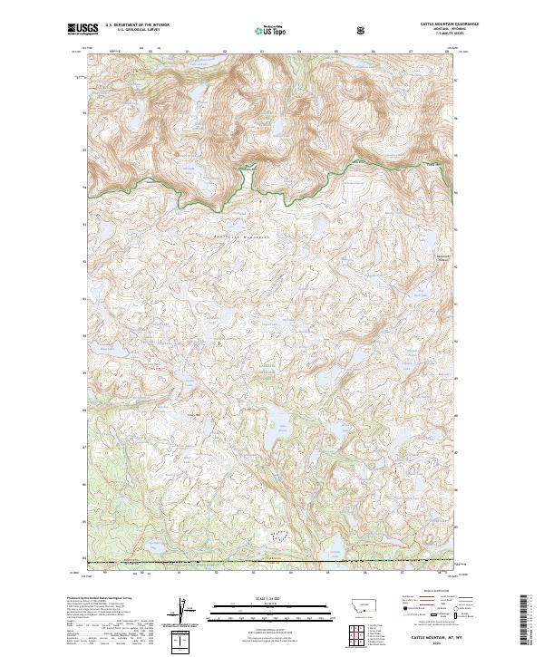 Castle Mountain topographic map thumbnail