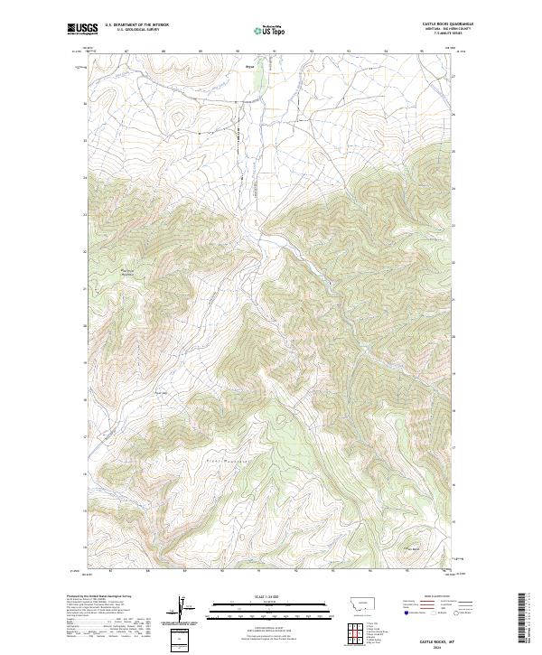 Castle Rocks topographic map thumbnail