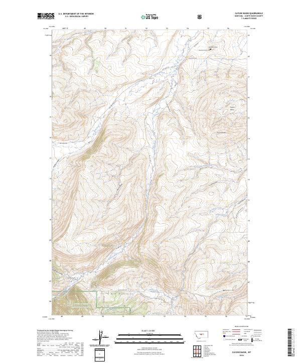 Cayuse Basin topographic map thumbnail